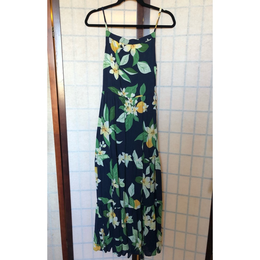 Floor length floral dress